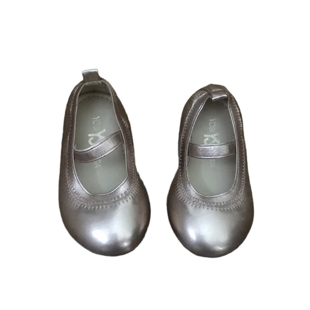 Yosi Samra Rose Gold Ballet Flats
